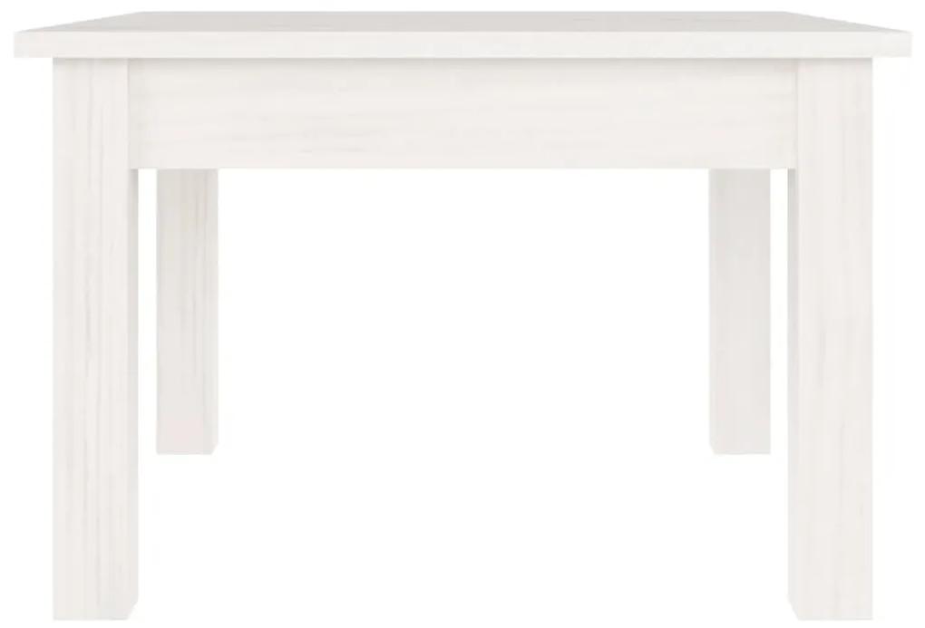 Mesa de centro 45x45x30 cm pinho maciço branco