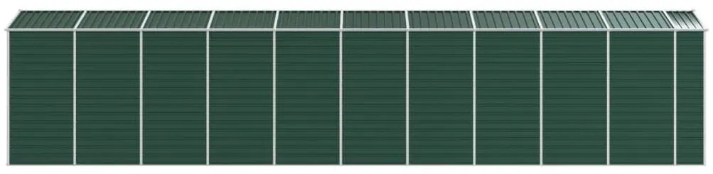 Abrigo de jardim 191x895x198 cm aço galvanizado verde