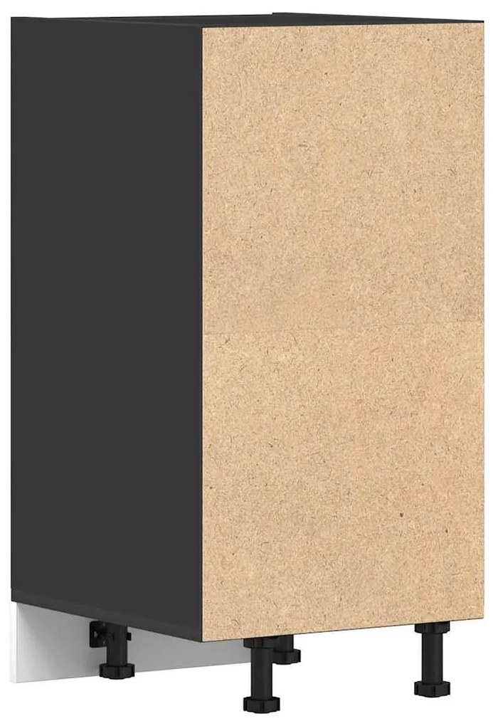 Armário inferior “Riga” 40x44,5x81,5cm derivados madeira preto