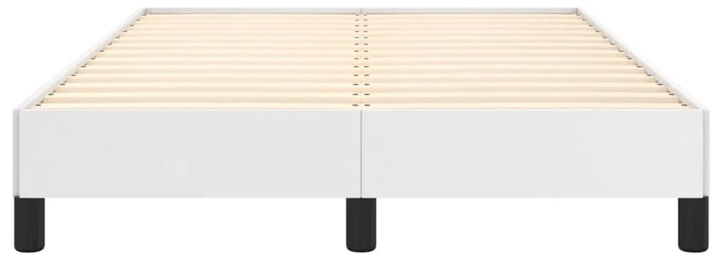 Estrutura de cama 120x200 cm couro artificial branco