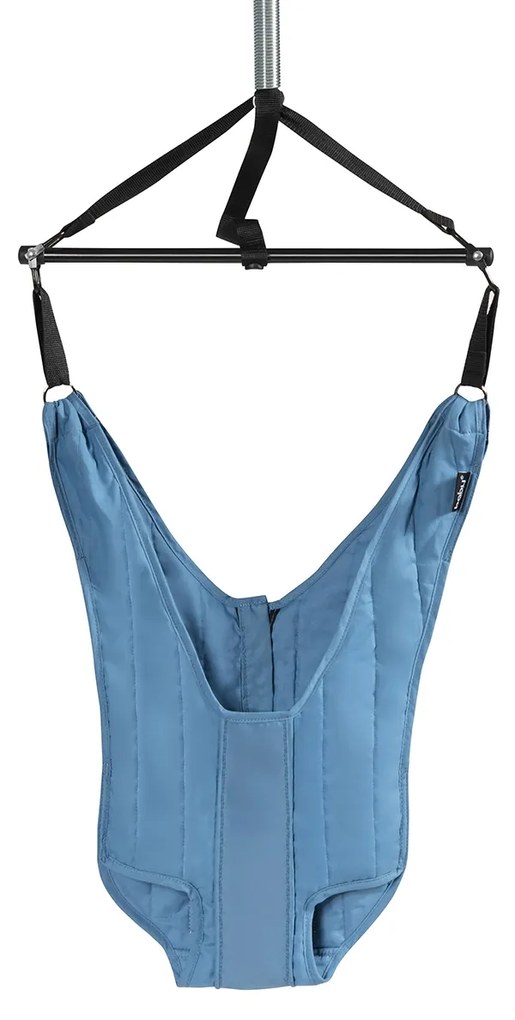 Baloiço de Saltar Bebé com Correas Elásticas Reguláveis para Bebés 6-12 Meses 50 x 50 x 104 - 208 cm Azul