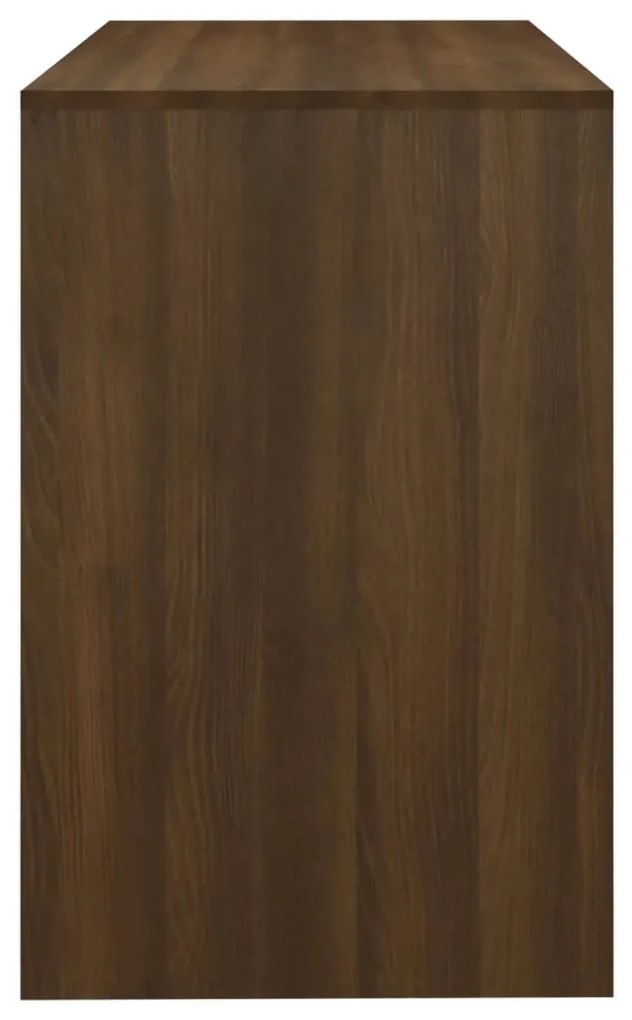Secretária 101x50x76,5cm derivados de madeira carvalho castanho