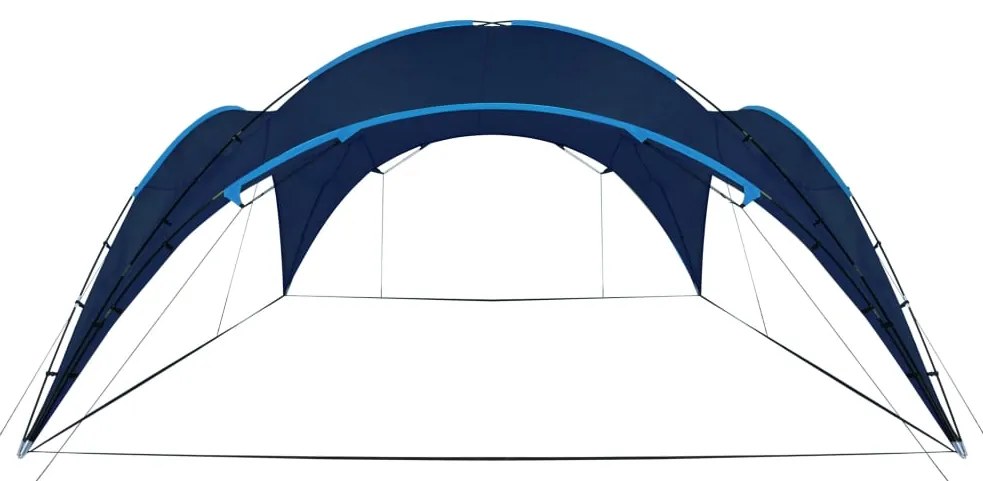 Tenda para festas arqueada 450x450x265 cm azul-escuro