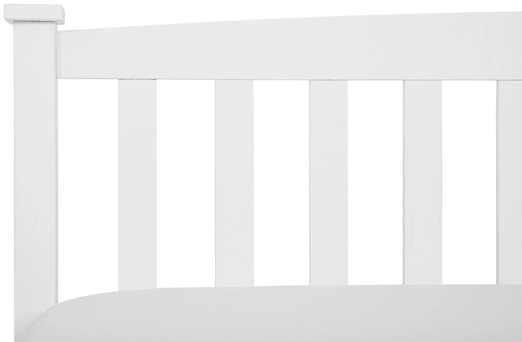Cama de casal em madeira branca 160 x 200 cm GIVERNY Beliani