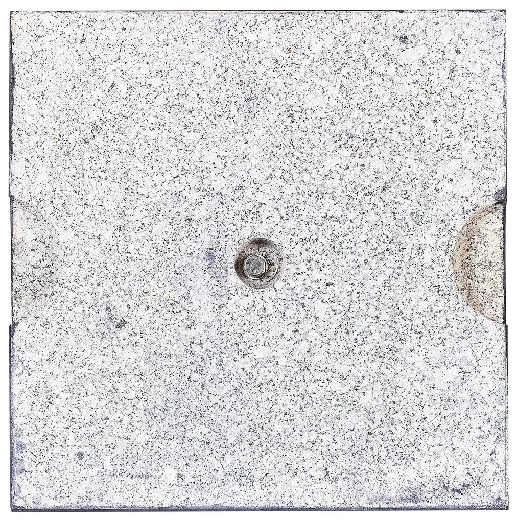 Base de guarda-sol em granito preto 45 x 45 cm CEGGIA Beliani