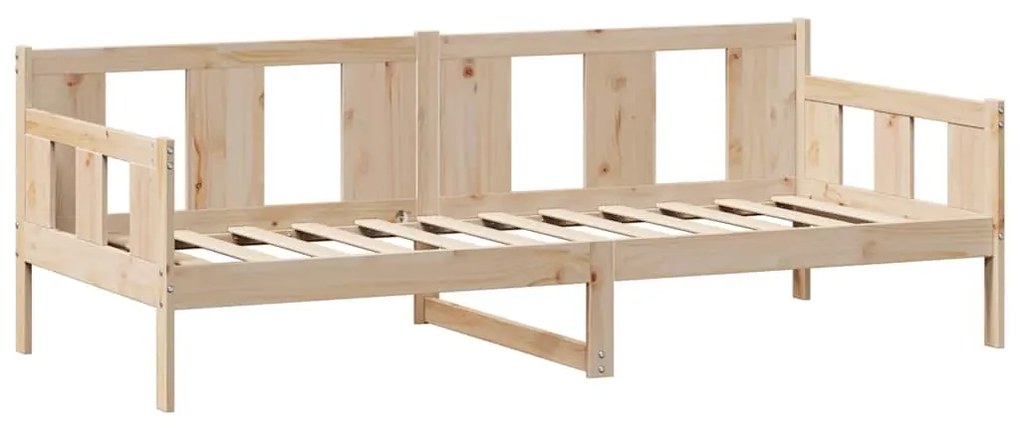 Sofá-cama com gavetas 90x200 cm madeira de pinho maciça