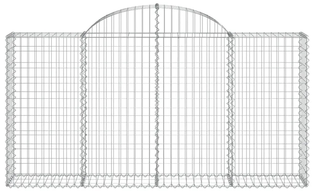 Cestos gabião arqueados 13 pcs 200x30x100/120 ferro galvanizado