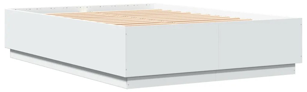 Estrutura de cama 150x200 cm derivados de madeira branco