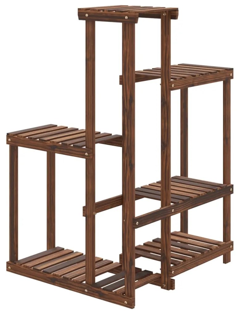 Suporte de plantas 62,5x61,5x101,5 cm madeira de abeto maciça