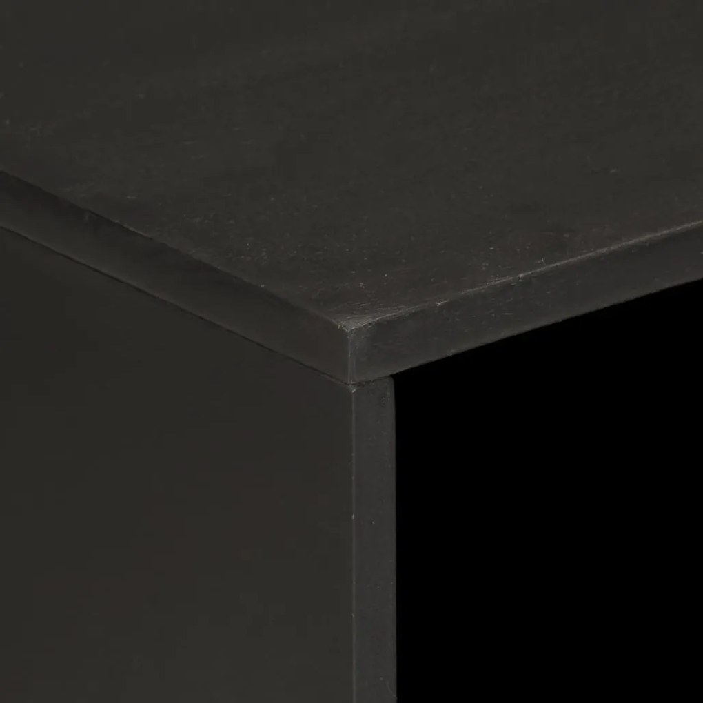 Mesa de cabeceira 50x33x60 cm madeira de mangueira maciça preto