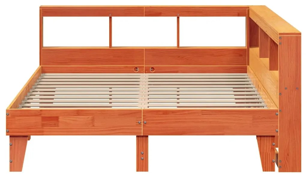 Cama com estante sem colchão 150x200 cm pinho maciço