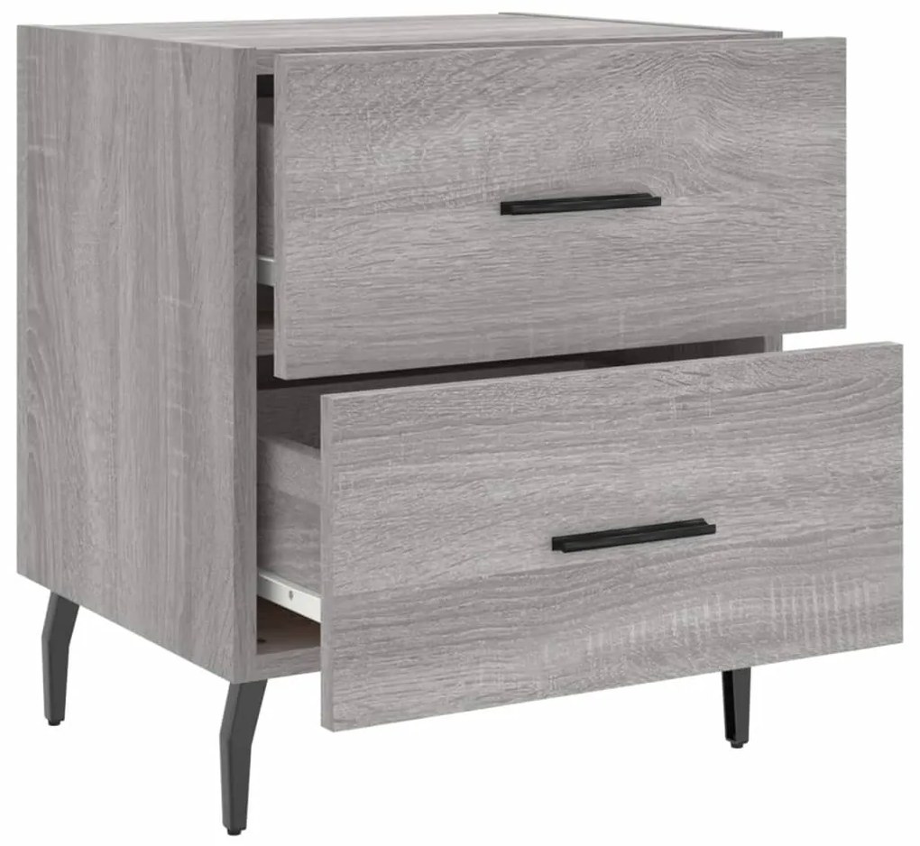 Mesa cabeceira 40x35x47,5 cm derivados madeira sonoma cinza
