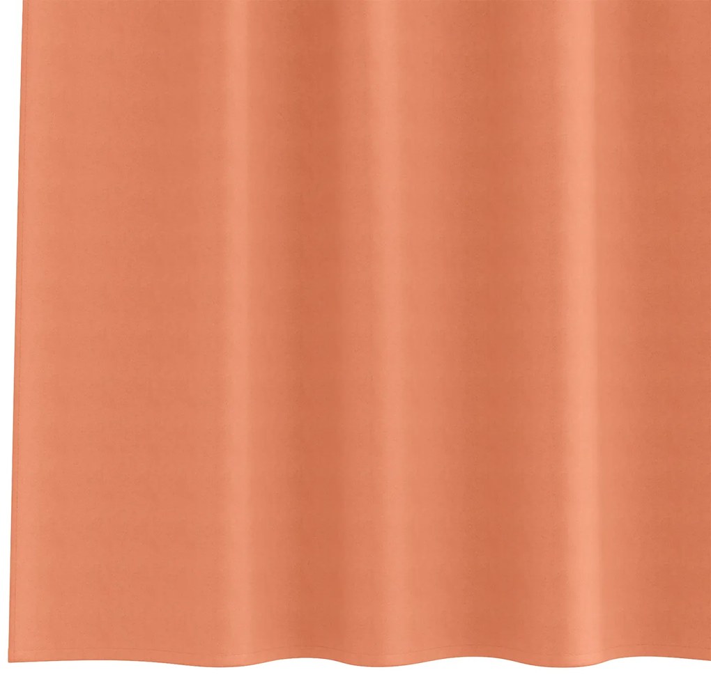 Cortinas opacas 2 pcs Terracota 245 x 140 cm Poliéster