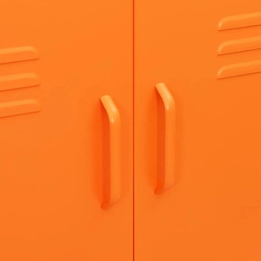 Armário de arrumação aço 80x35x101,5 cm laranja