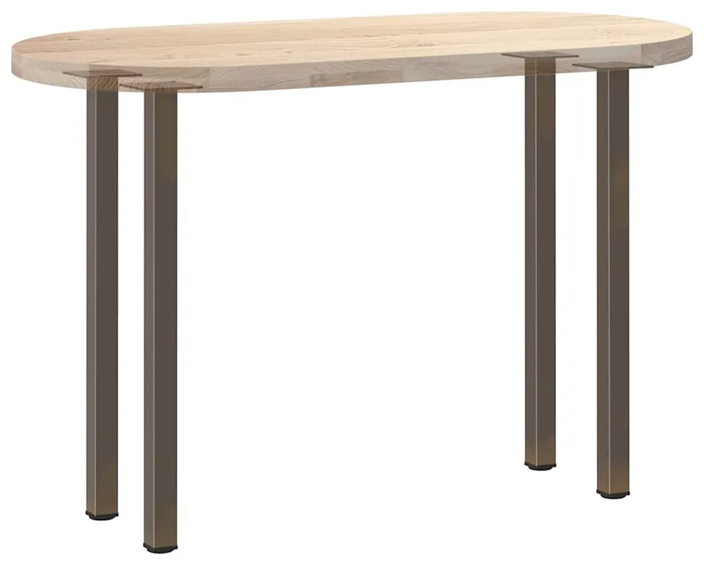 Pés de mesa de console 4 peças aço natural 72-74 cm aço