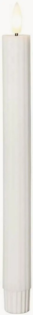 Velas LED cónicas Flame Stripe, conjunto de 2