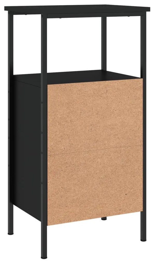 Mesa de Cabeceira - Preto - 41x31x80 cm
