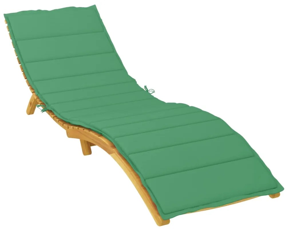 Almofadão p/ espreguiçadeira 200x60x3 cm tecido oxford verde