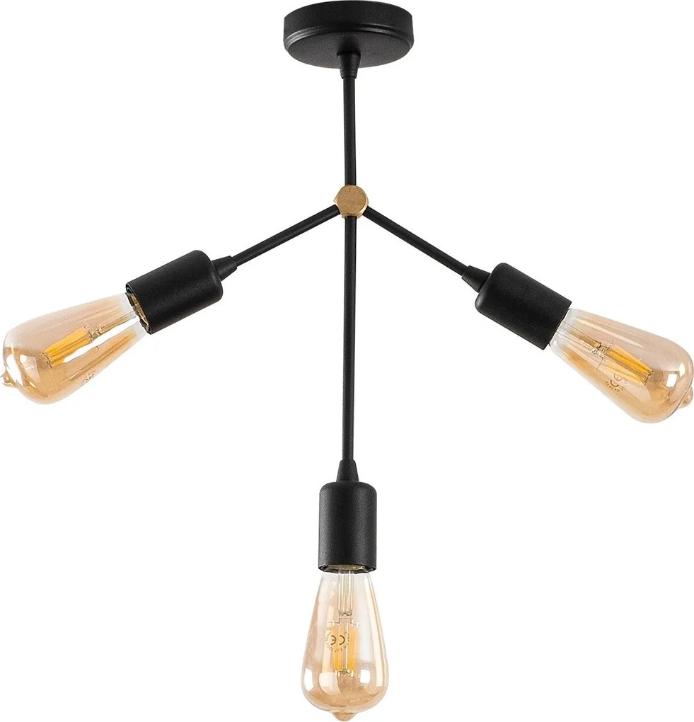 Candeeiro Chandelier Sparrow – Preto – 34 x 10 cm