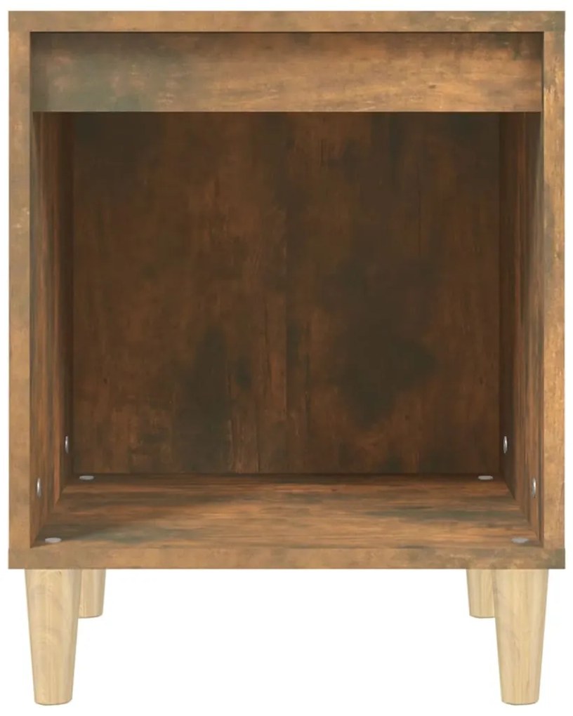 Mesas de cabeceira 2 pcs 40x35x50 cm cor carvalho fumado