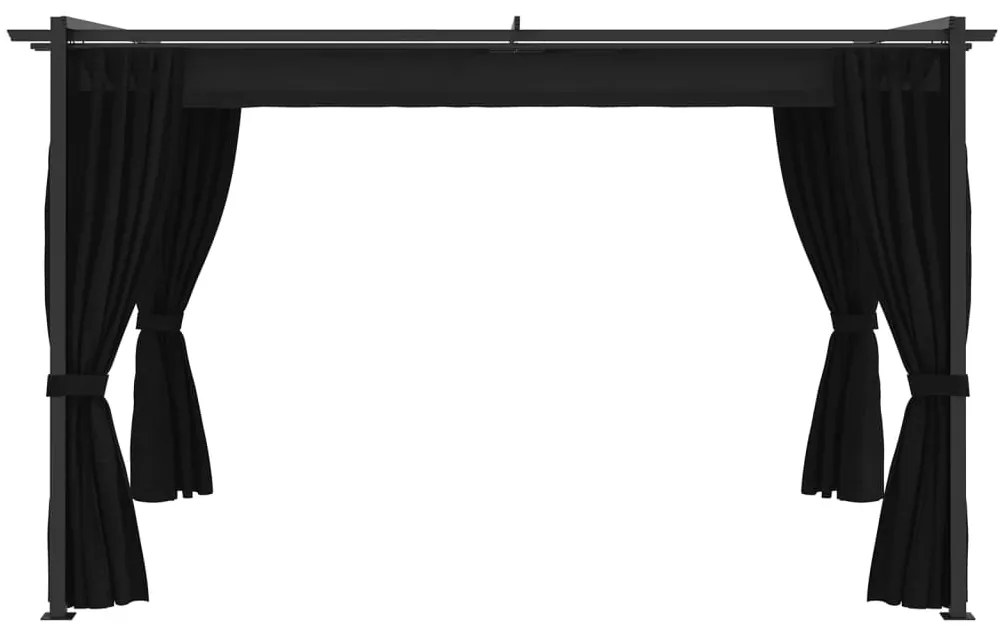 Gazebo 4x3 m antracite
