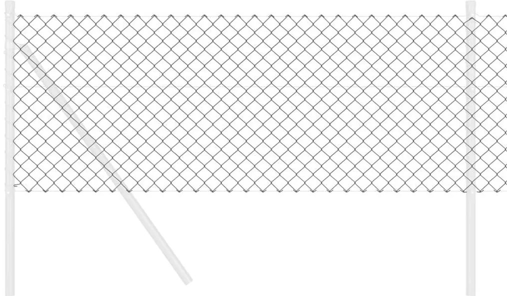 Cerca Cinzeto 25 x 0.6 m Metal com revestimento de PVC