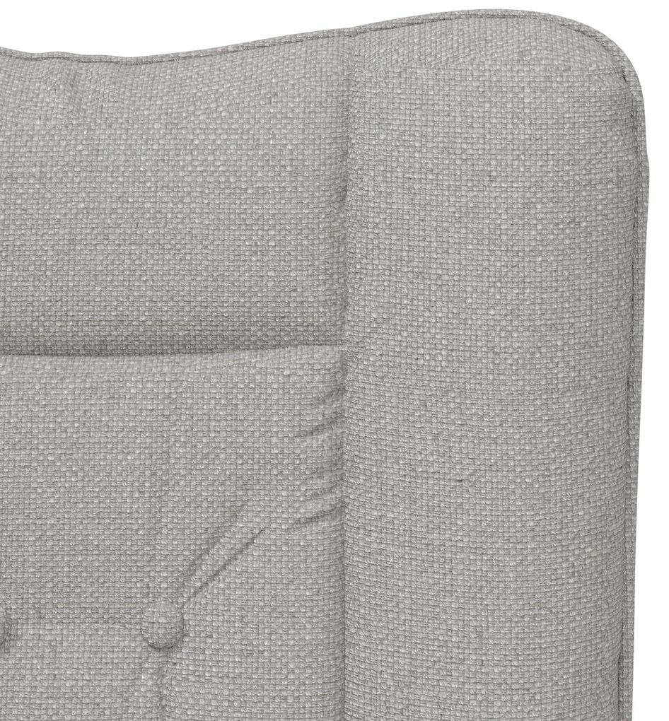 Poltrona Relaxante vidaXL Tecido Cinza Nuvem