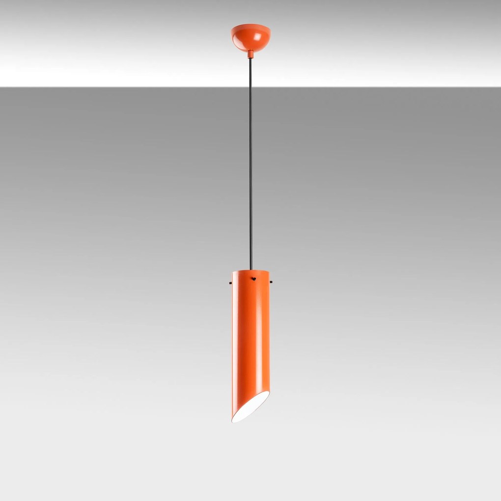 Candeeiro de Teto Kesikboru – Laranja – Ø8 h:28 cm