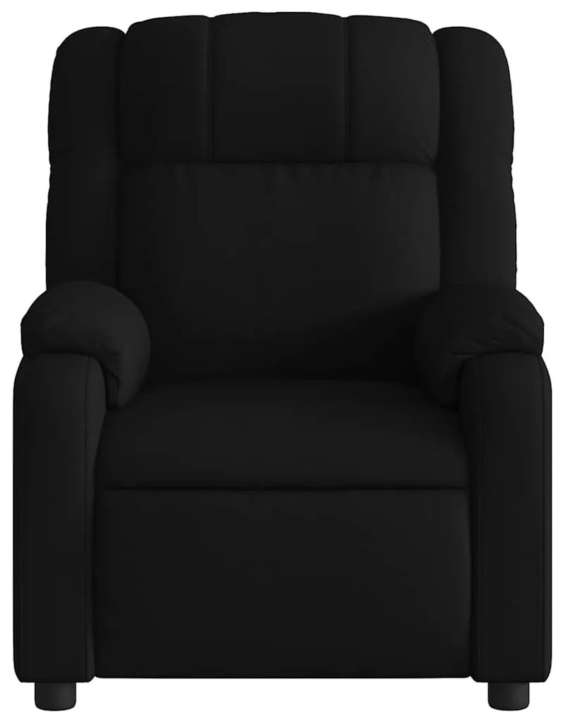 Poltrona de massagens reclinável tecido preto