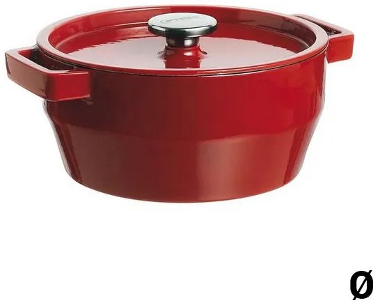 Caçarola com Tampa Pyrex Slow Cook Ferro Fundido 6,3 L