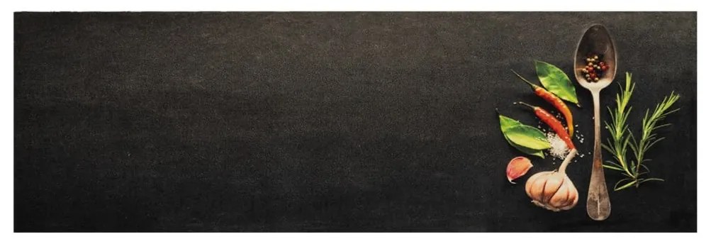 Tapete de cozinha lavável 60x180 cm veludo padrão especiarias