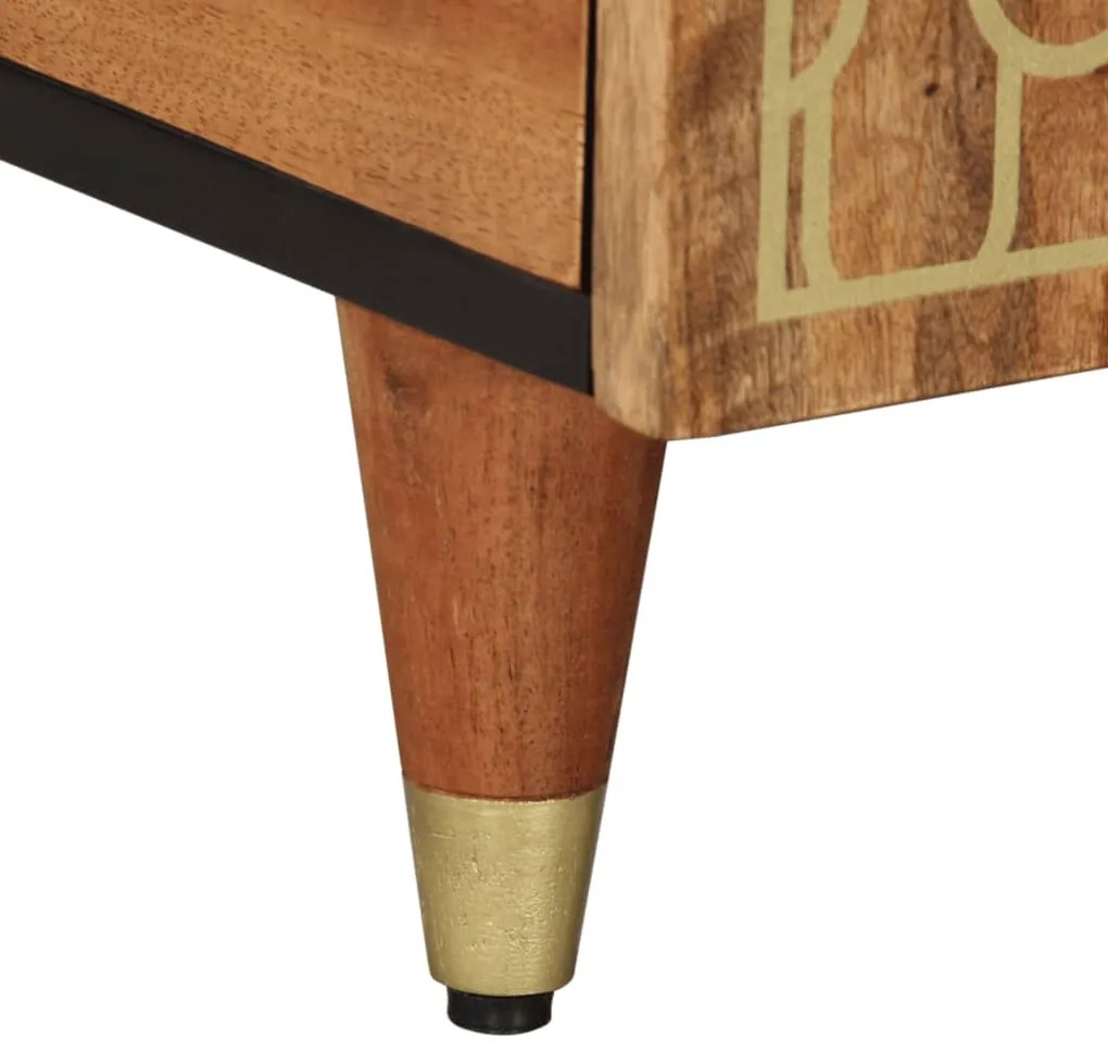Mesa de centro 100x54x40 cm madeira de mangueira maciça