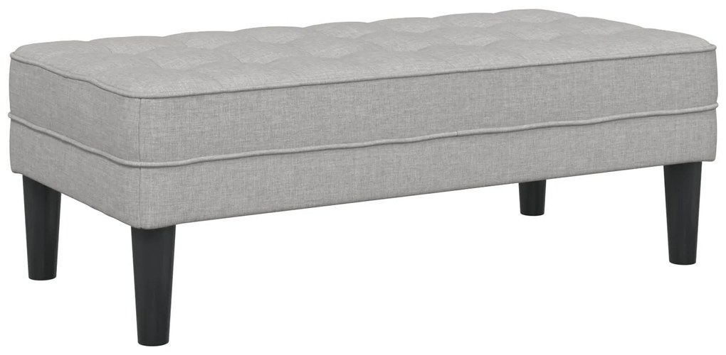 Banco vidaXL Cinza Nuvem 113x57x39 cm Tecido