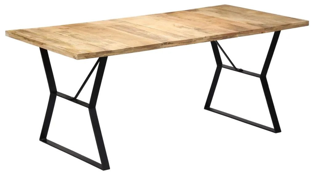 vidaXL Mesa de jantar 180x90x76 cm madeira de mangueira maciça