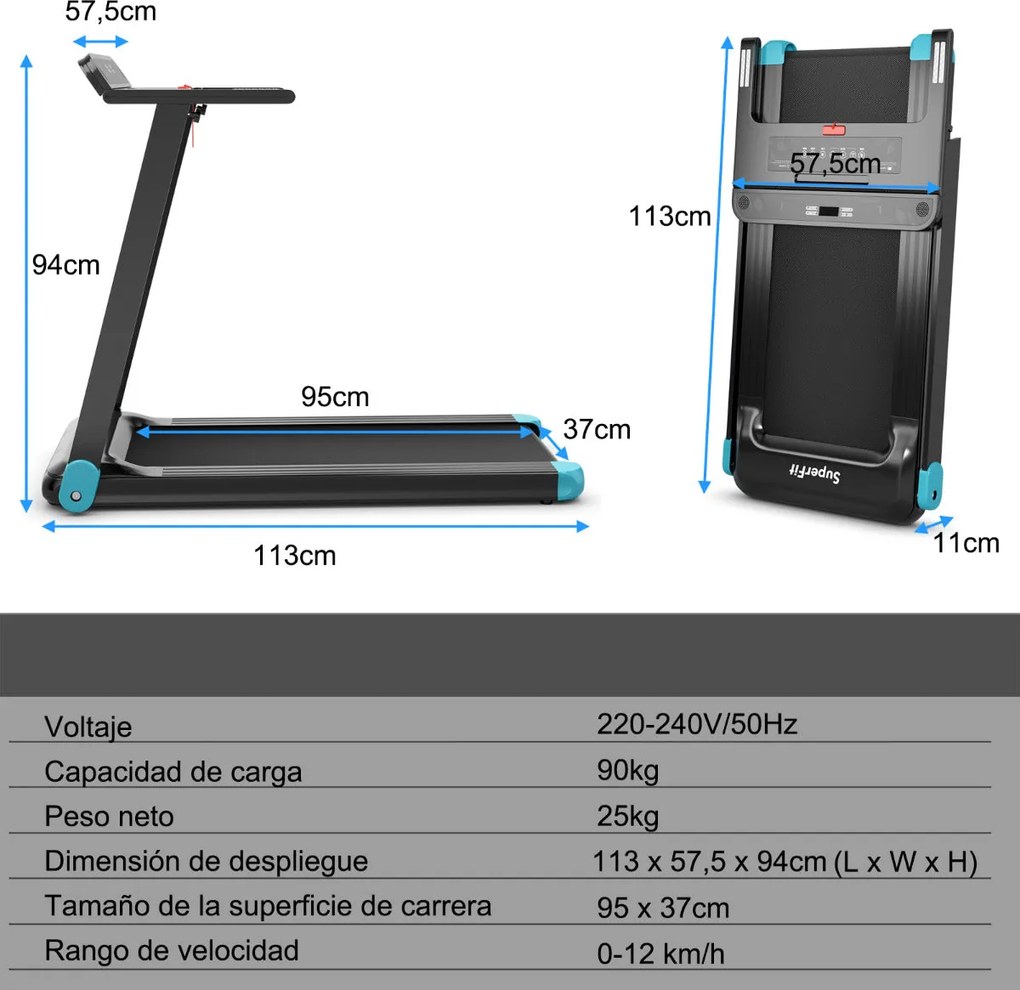 Passadeira Dobrável "Velto" - 113 x 57,5 x 94 cm - Elétrica, Compacta,
