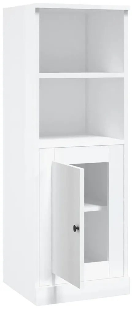 Aparador alto 36x35,5x103,5 cm deriv. madeira branco brilhante