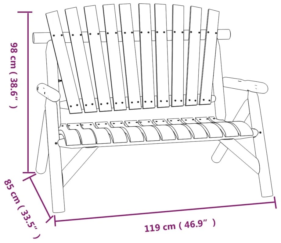 4 pcs conjunto lounge de jardim madeira de abeto maciça