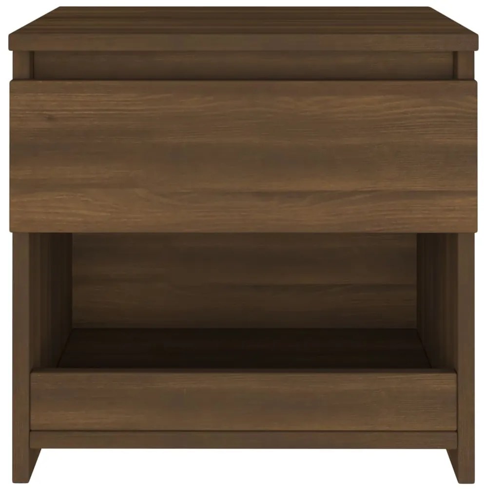 Mesa cabeceira 40x30x39 cm derivados madeira carvalho castanho