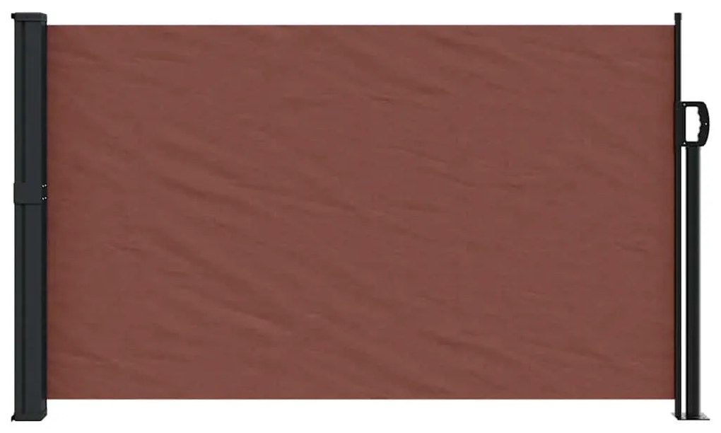 Toldo lateral retrátil 117x300 cm castanho