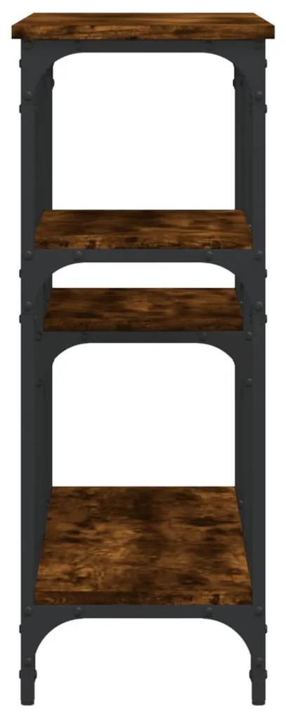 Mesa consola 102x29x75 cm derivados de madeira carvalho fumado