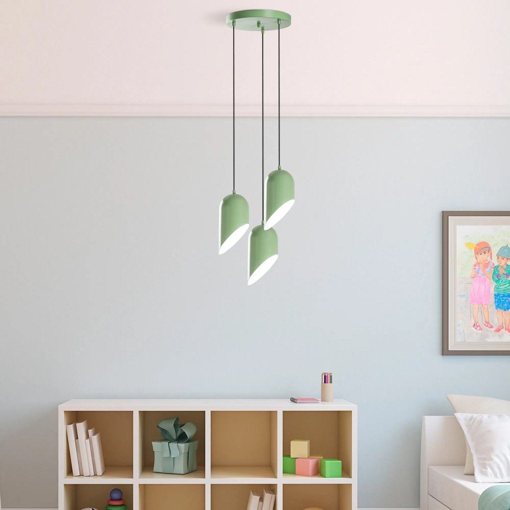Chandelier Kesik – Mint – Diâmetro 40 cm