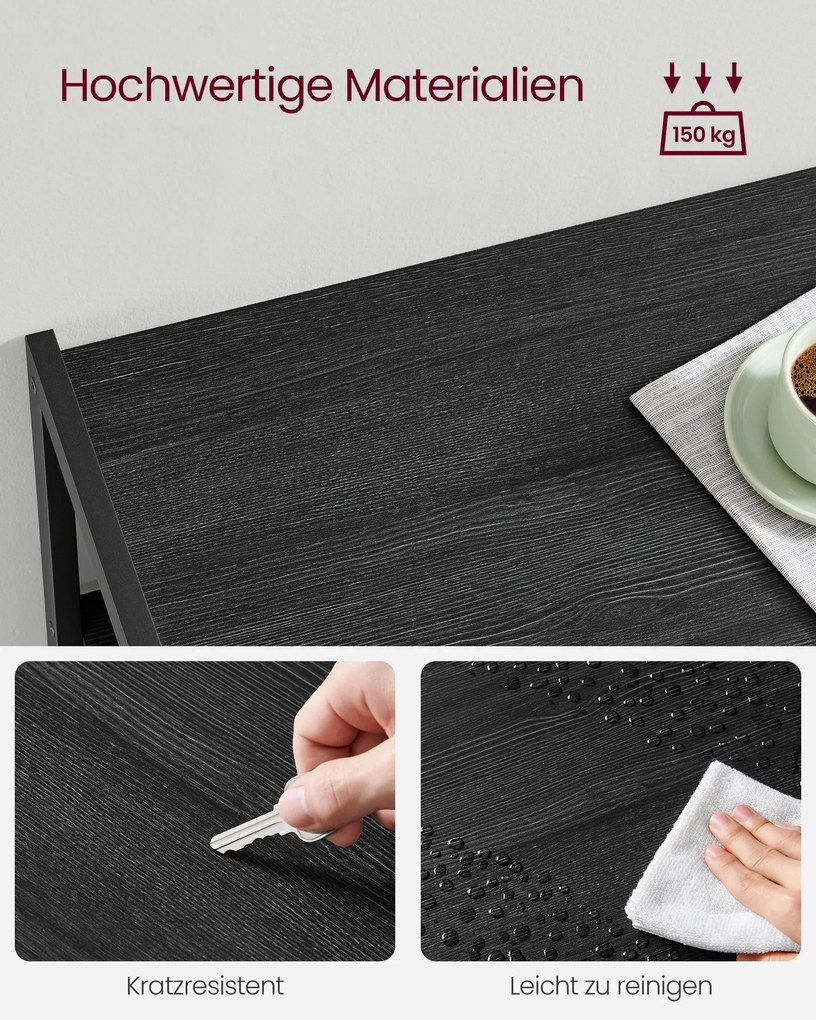 Armário de cozinha com 2 cestos metálicos e ganchos 35 x 80 x 95 cm Preto antracite e cinzento