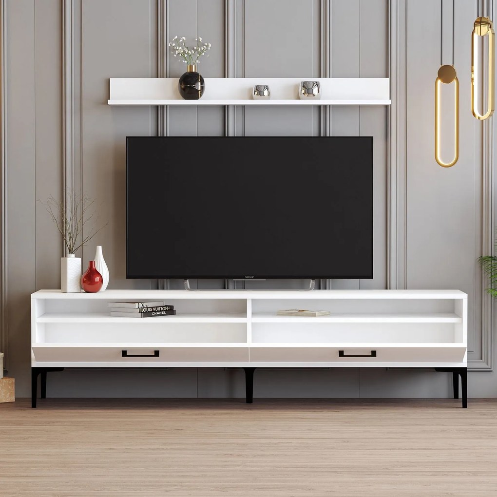 Unidade TV Istanbul – Branco – 180x47x35 cm