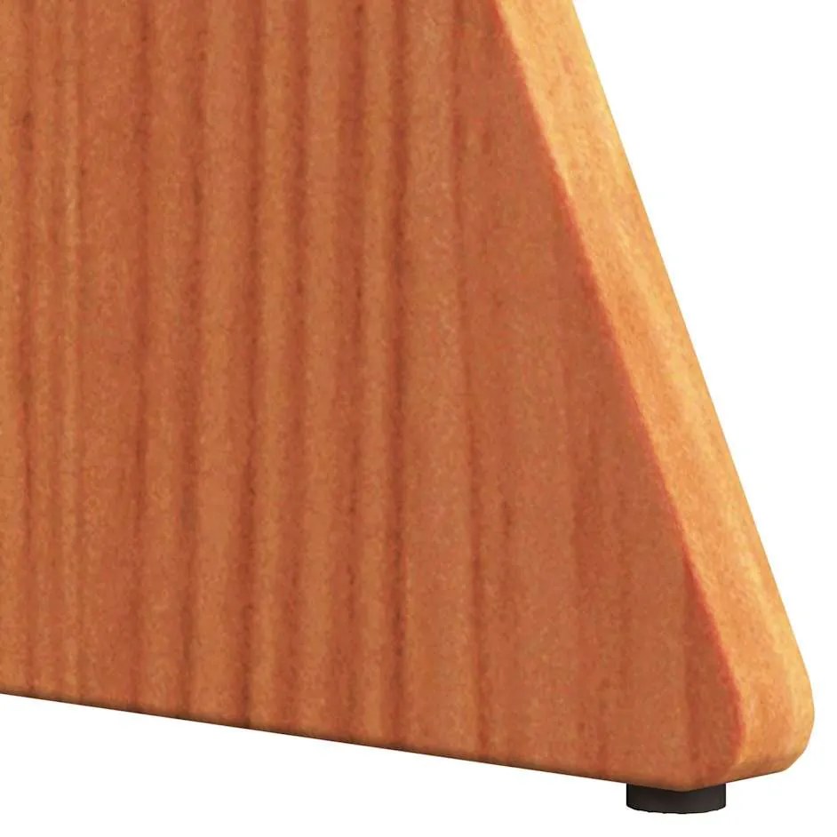 Mesa de centro 3 pcs Marrom Cera 49 x 49 x 30 cm