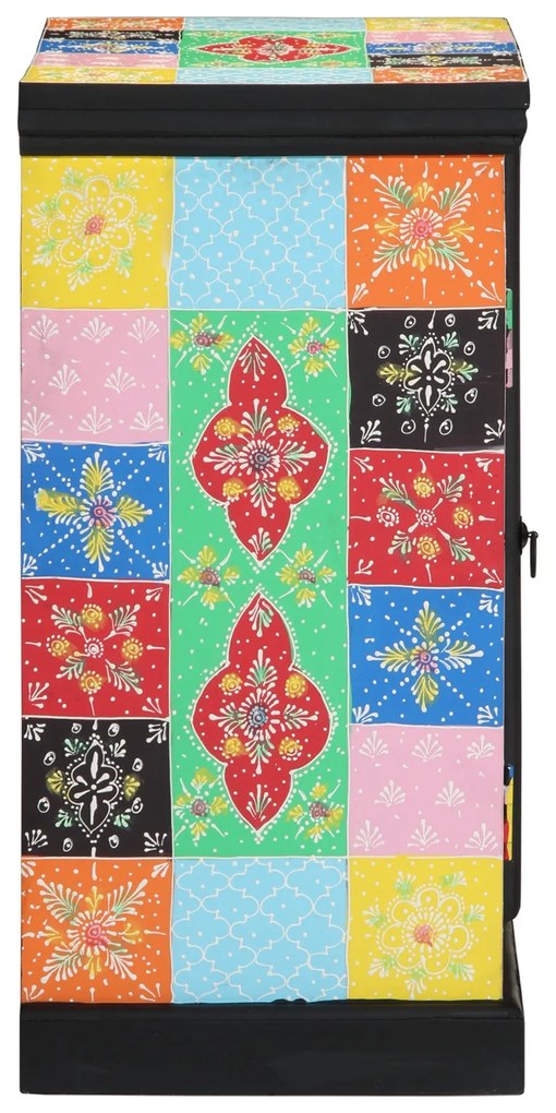 Mesa de Console vidaXL Multicolorida 50x30x75 cm em Madeira Sólida de
