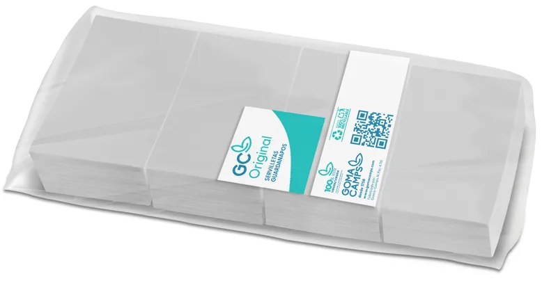 Guardanapos Mini Servis Branca 9x12'2 Cms Pack de 400 Unidades