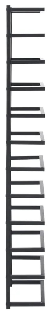 Toalheiro 24x12x96 cm aço preto