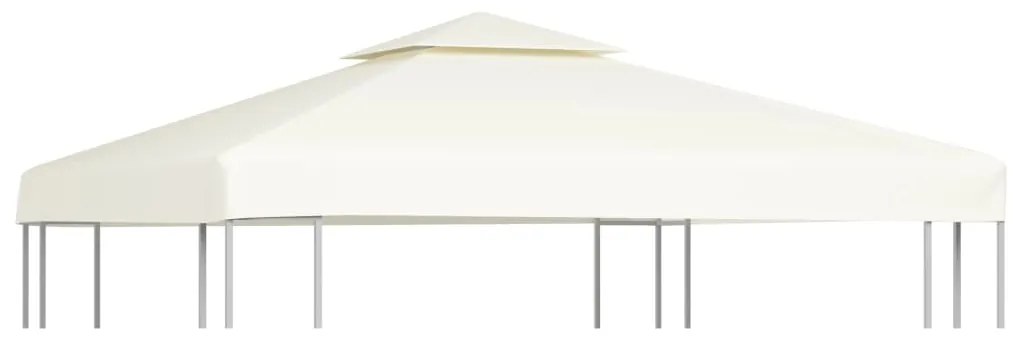 Cobertura de substituição p/ gazebo 310 g/m² branco nata 3x3 m