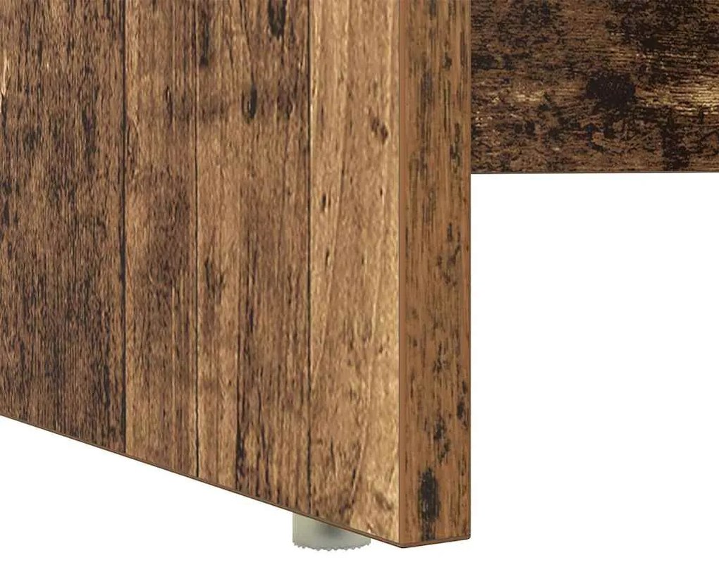 Mesa com Armazenamento Madeira Envelhecida 120.5x44x88.5 cm Derivados