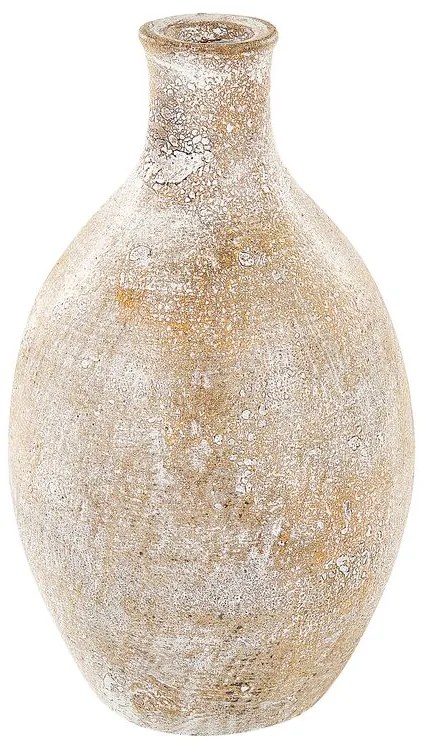 Terracota Jarro decorativo 39 Creme Branco CYRENA Beliani